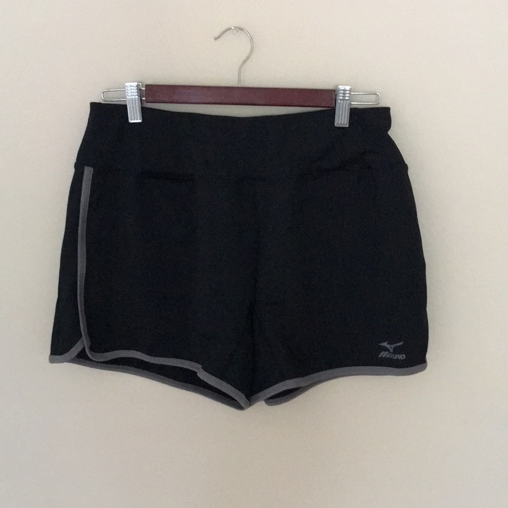 Black Mizuno athletic shorts